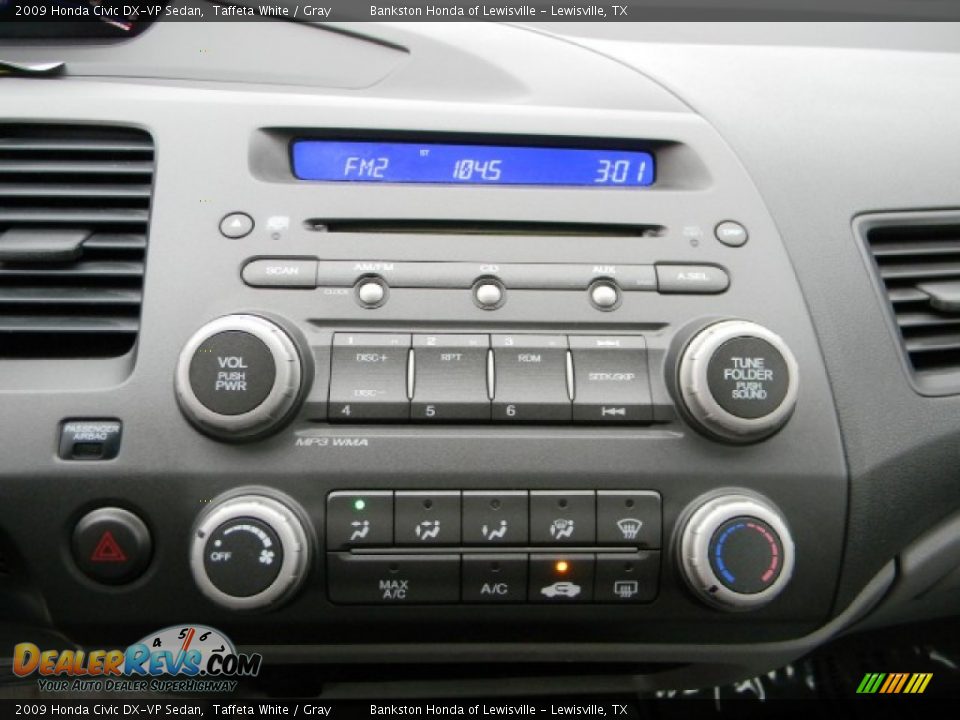 2009 Honda Civic DX-VP Sedan Taffeta White / Gray Photo #12