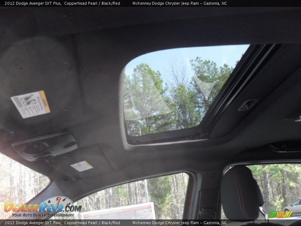 2012 Dodge Avenger SXT Plus Copperhead Pearl / Black/Red Photo #9