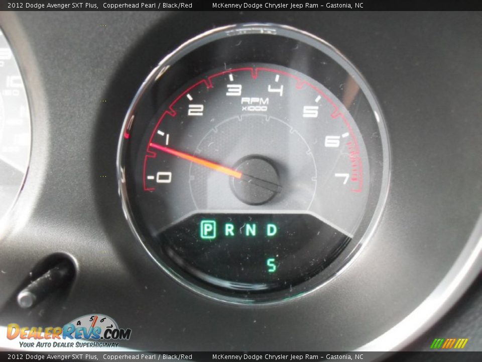 2012 Dodge Avenger SXT Plus Copperhead Pearl / Black/Red Photo #12
