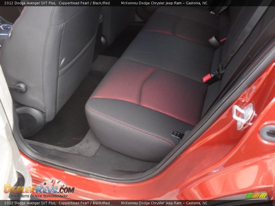 2012 Dodge Avenger SXT Plus Copperhead Pearl / Black/Red Photo #13