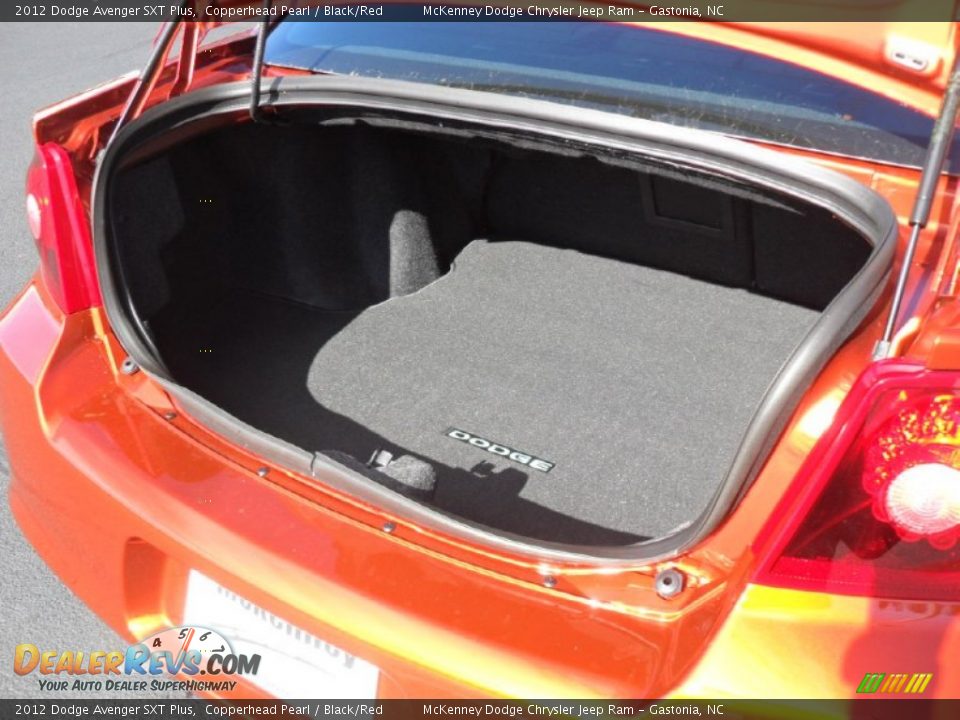 2012 Dodge Avenger SXT Plus Copperhead Pearl / Black/Red Photo #16