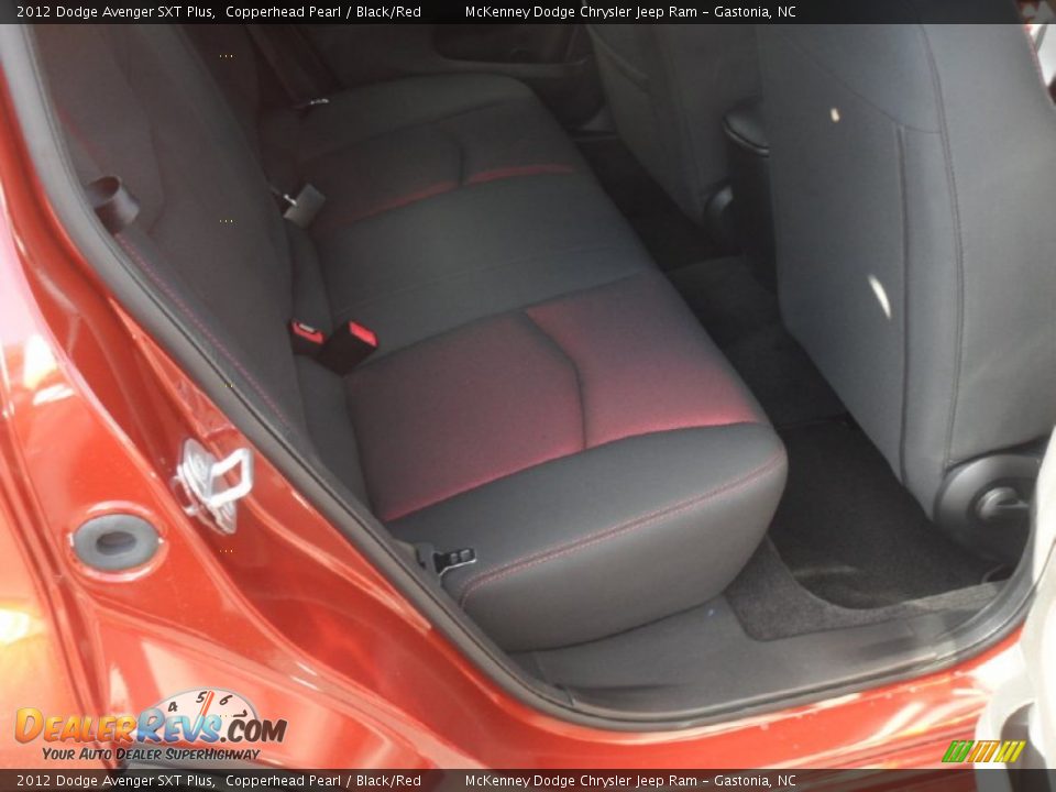 2012 Dodge Avenger SXT Plus Copperhead Pearl / Black/Red Photo #17