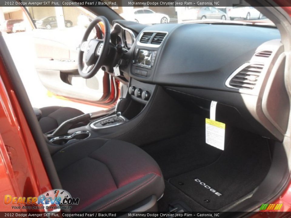 2012 Dodge Avenger SXT Plus Copperhead Pearl / Black/Red Photo #19