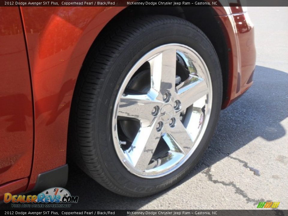 2012 Dodge Avenger SXT Plus Copperhead Pearl / Black/Red Photo #21