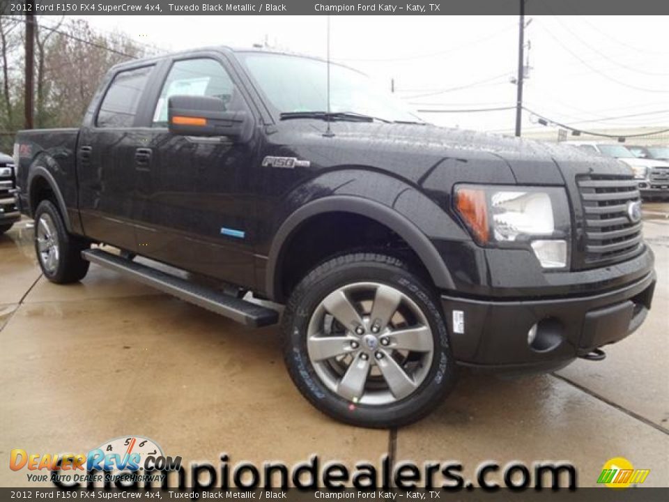 2012 Ford F150 FX4 SuperCrew 4x4 Tuxedo Black Metallic / Black Photo #1