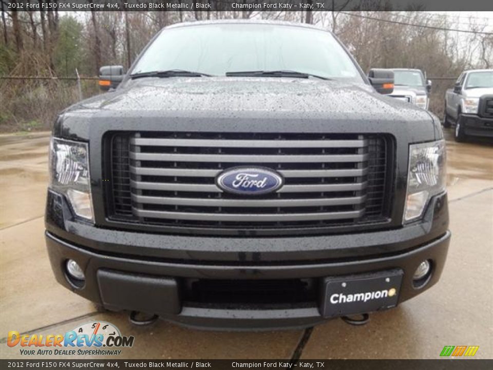 2012 Ford F150 FX4 SuperCrew 4x4 Tuxedo Black Metallic / Black Photo #2