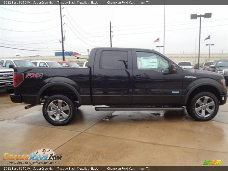 2012 Ford F150 FX4 SuperCrew 4x4 Tuxedo Black Metallic / Black Photo #8