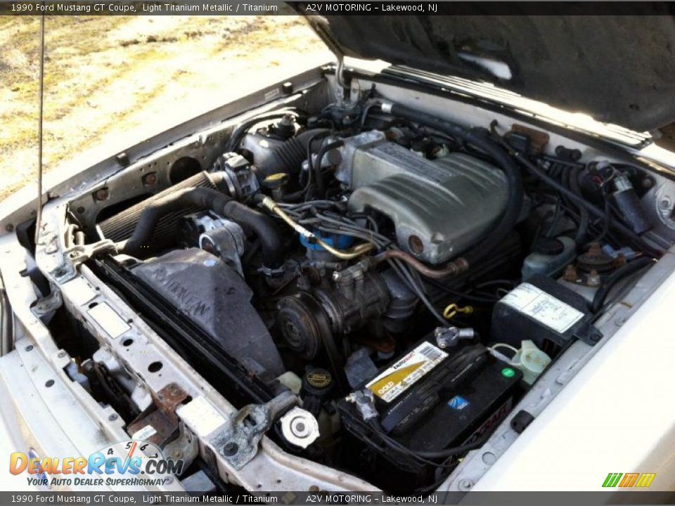 1990 Ford Mustang GT Coupe 5.0 Liter OHV 16-Valve V8 Engine Photo #23
