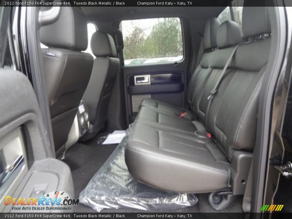 Rear Seat of 2012 Ford F150 FX4 SuperCrew 4x4 Photo #17