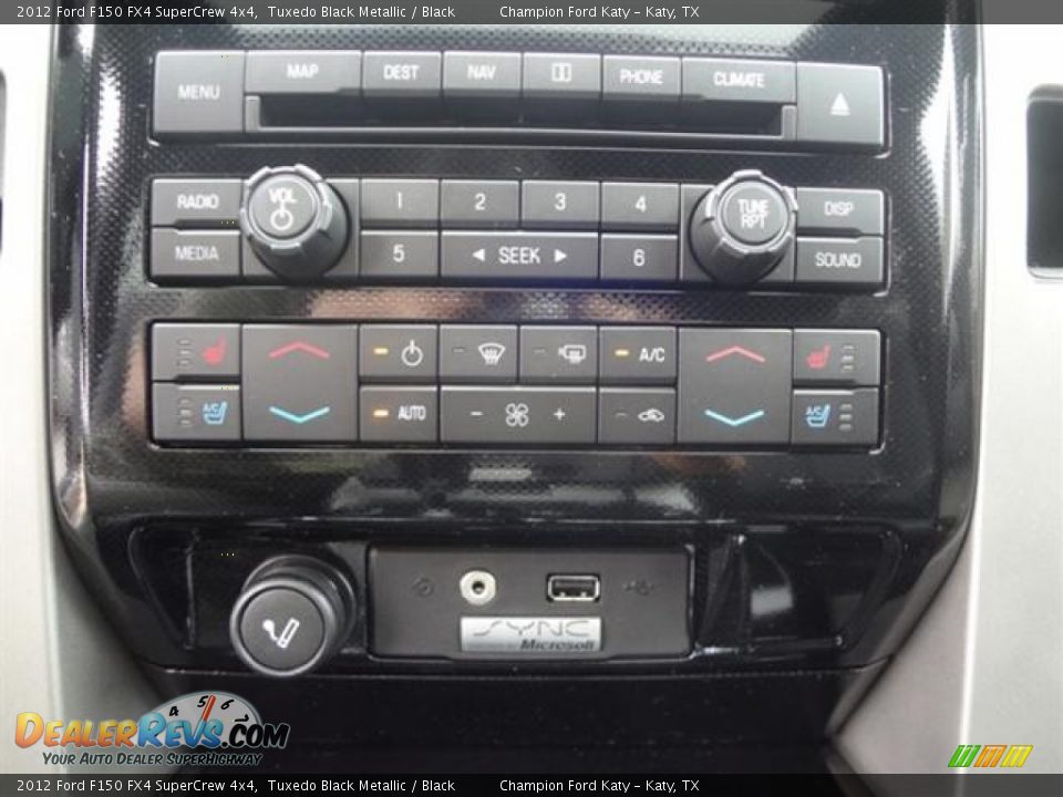 Controls of 2012 Ford F150 FX4 SuperCrew 4x4 Photo #22