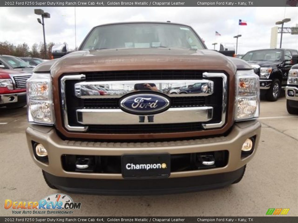 2012 Ford F250 Super Duty King Ranch Crew Cab 4x4 Golden Bronze Metallic / Chaparral Leather Photo #2