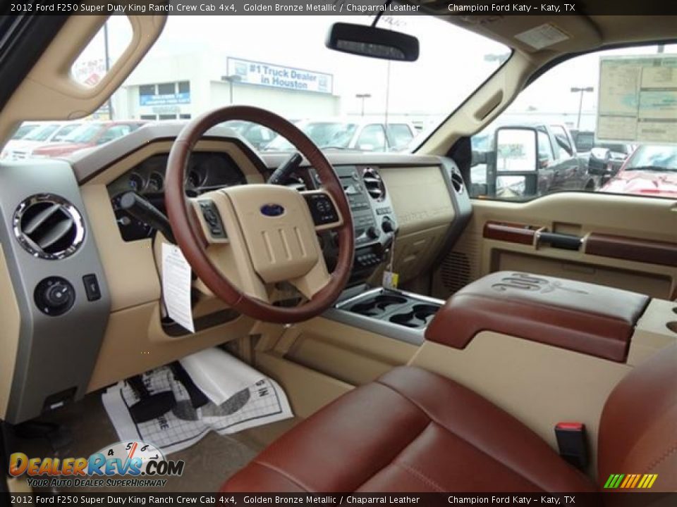 Chaparral Leather Interior 2012 Ford F250 Super Duty King Ranch Crew