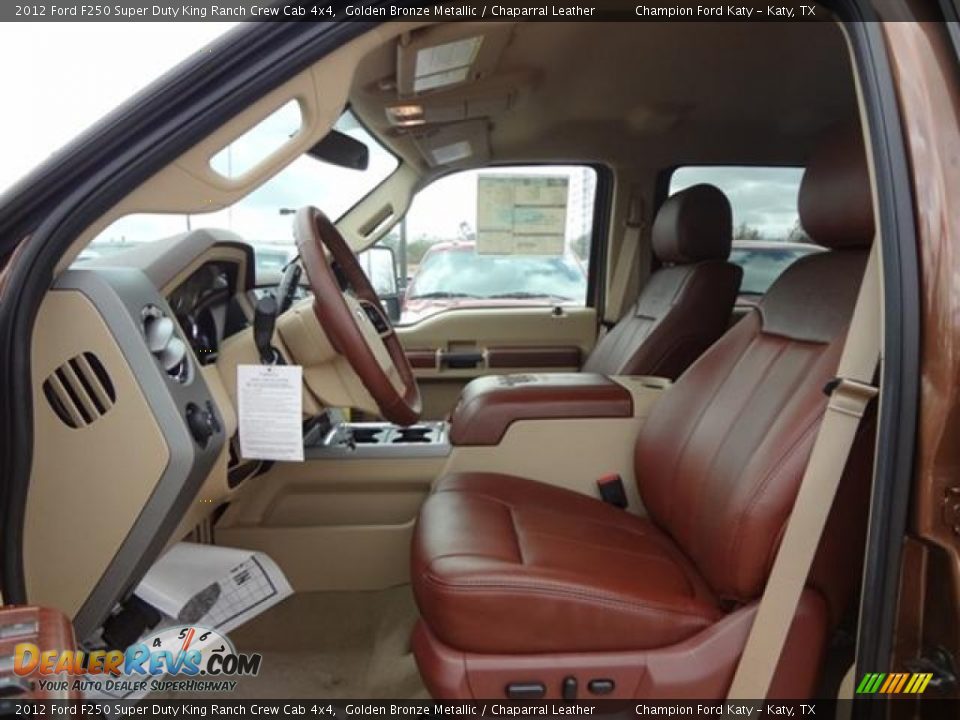 Chaparral Leather Interior - 2012 Ford F250 Super Duty King Ranch Crew Cab 4x4 Photo #13