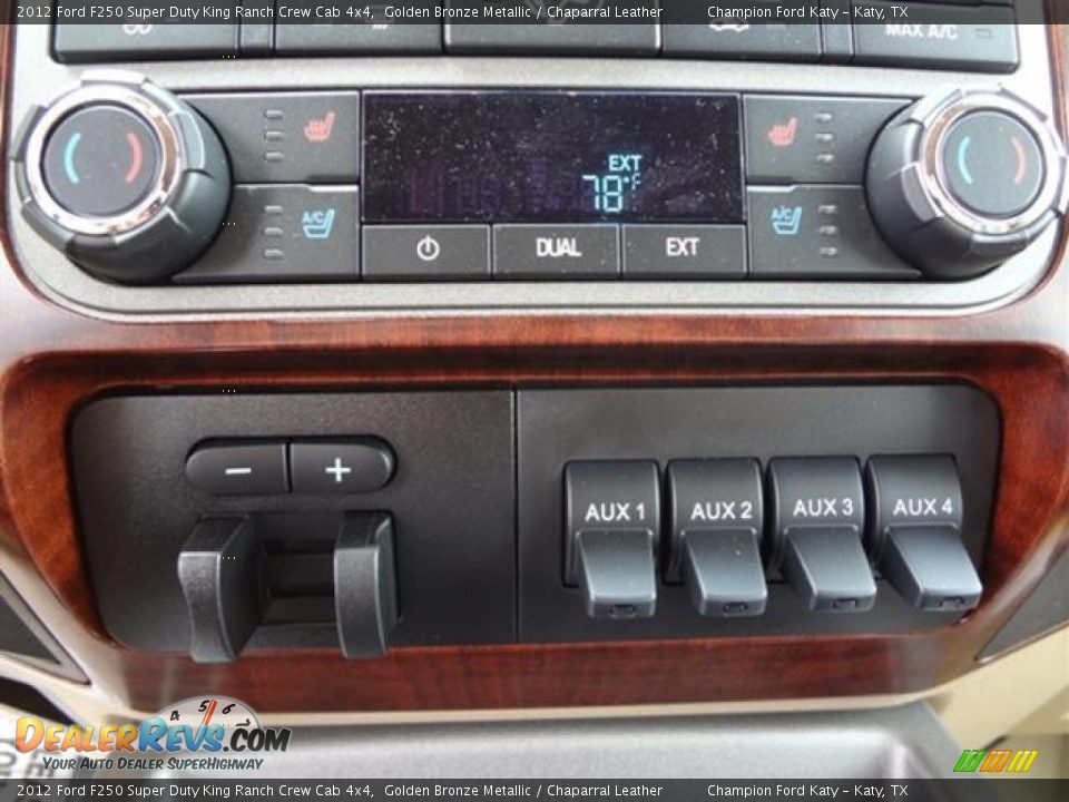 Controls of 2012 Ford F250 Super Duty King Ranch Crew Cab 4x4 Photo #19