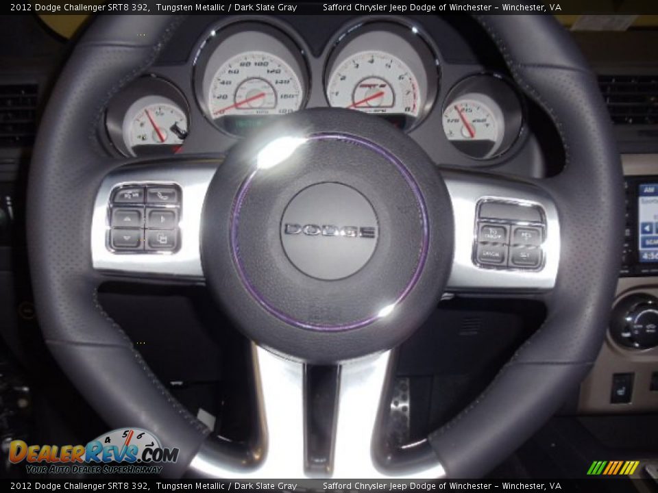 2012 Dodge Challenger SRT8 392 Steering Wheel Photo #14