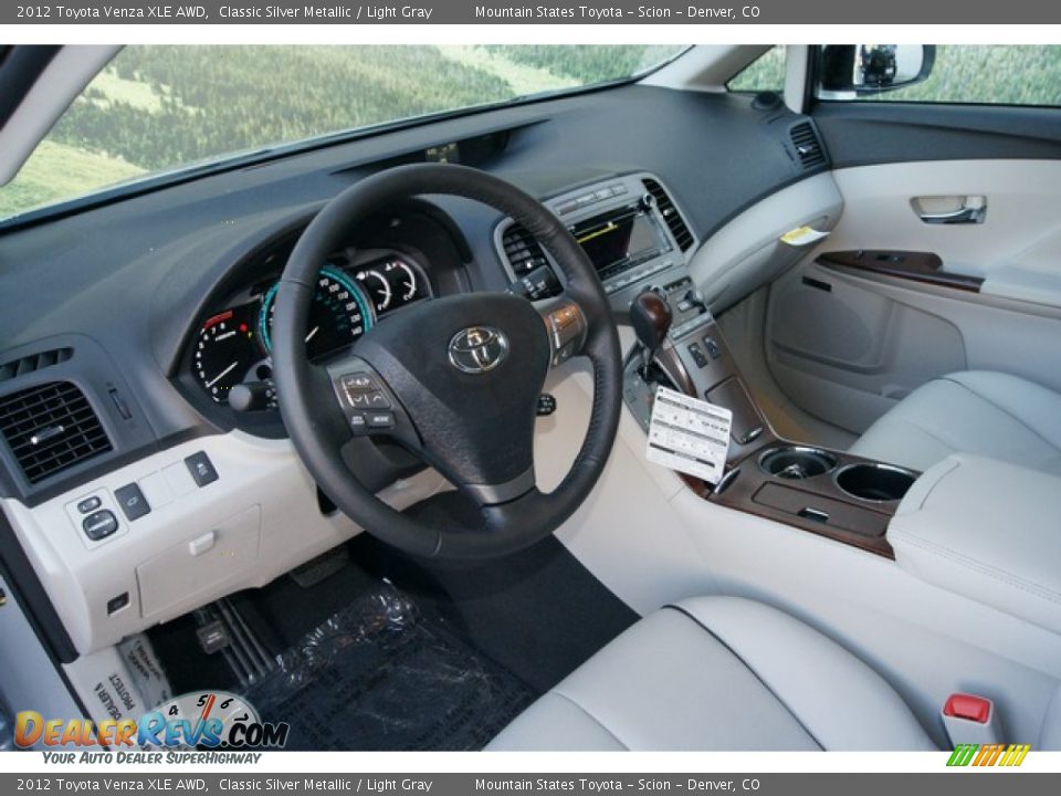 Light Gray Interior - 2012 Toyota Venza XLE AWD Photo #5