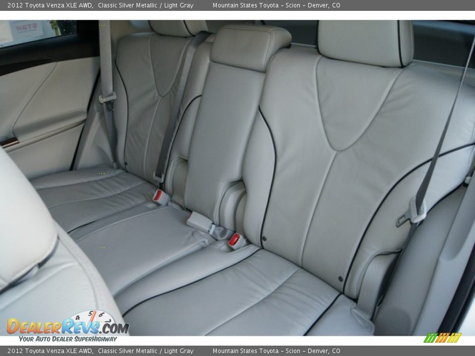 Rear Seat of 2012 Toyota Venza XLE AWD Photo #9