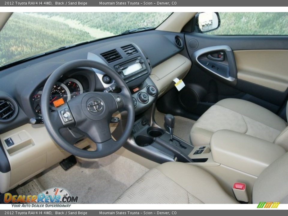 Sand Beige Interior 2012 Toyota Rav4 I4 4wd Photo 5