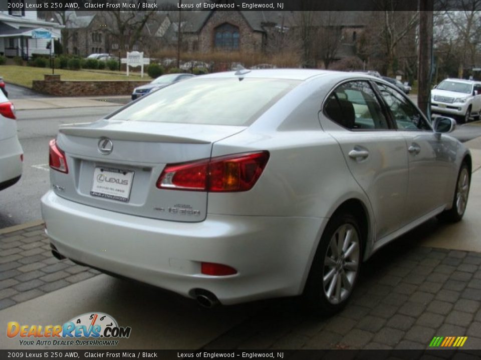 2009 Lexus IS 250 AWD Glacier Frost Mica / Black Photo #4