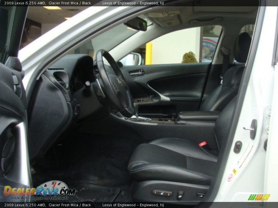 2009 Lexus IS 250 AWD Glacier Frost Mica / Black Photo #7