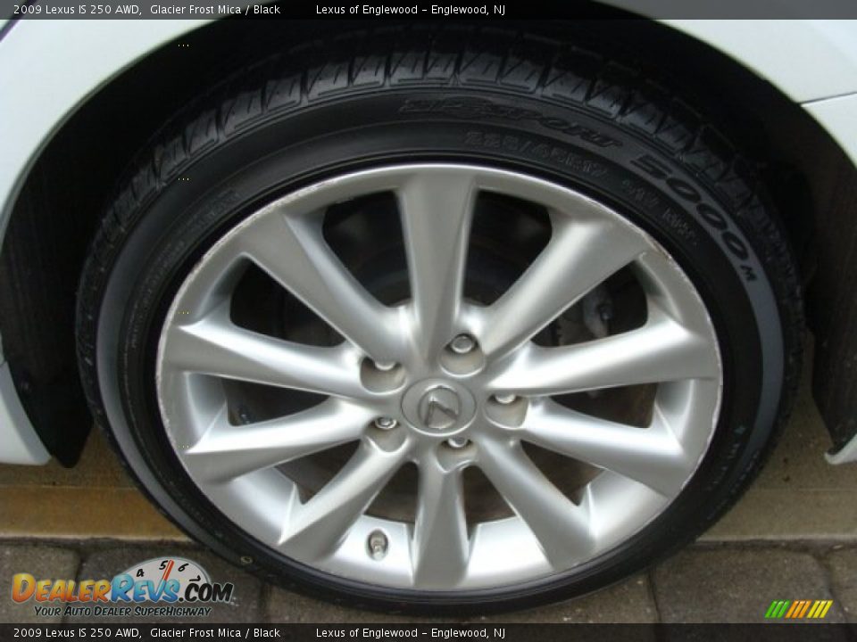 2009 Lexus IS 250 AWD Glacier Frost Mica / Black Photo #14