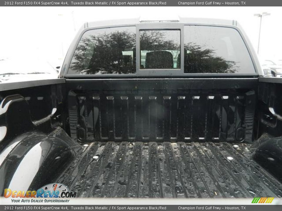 2012 Ford F150 FX4 SuperCrew 4x4 Tuxedo Black Metallic / FX Sport Appearance Black/Red Photo #9