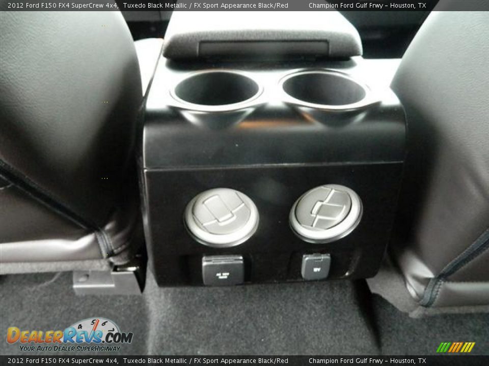 2012 Ford F150 FX4 SuperCrew 4x4 Tuxedo Black Metallic / FX Sport Appearance Black/Red Photo #12