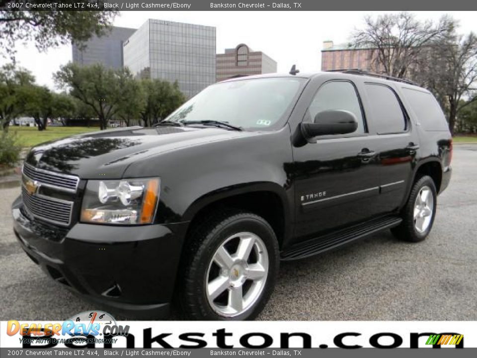 2007 Chevrolet Tahoe LTZ 4x4 Black / Light Cashmere/Ebony Photo #1