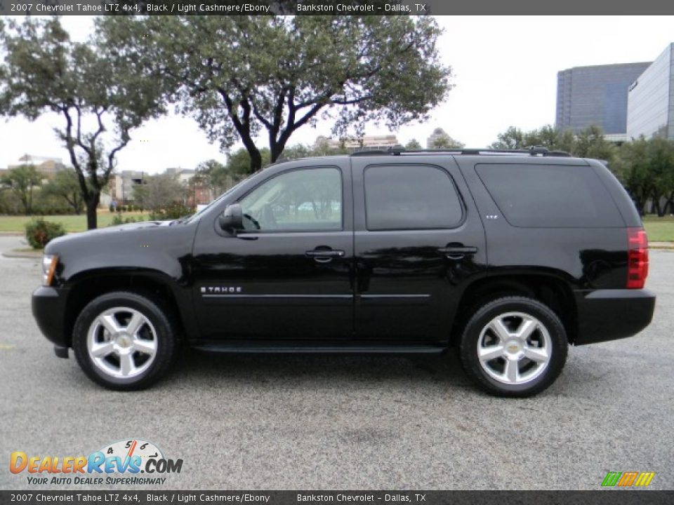 2007 Chevrolet Tahoe LTZ 4x4 Black / Light Cashmere/Ebony Photo #5