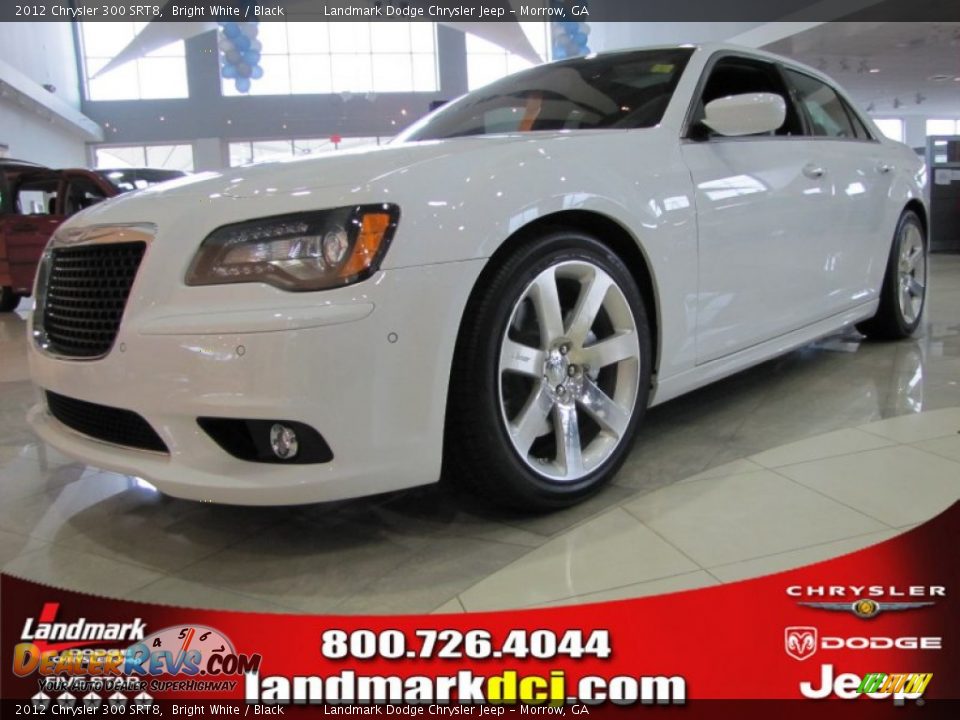 2012 Chrysler 300 SRT8 Bright White / Black Photo #1