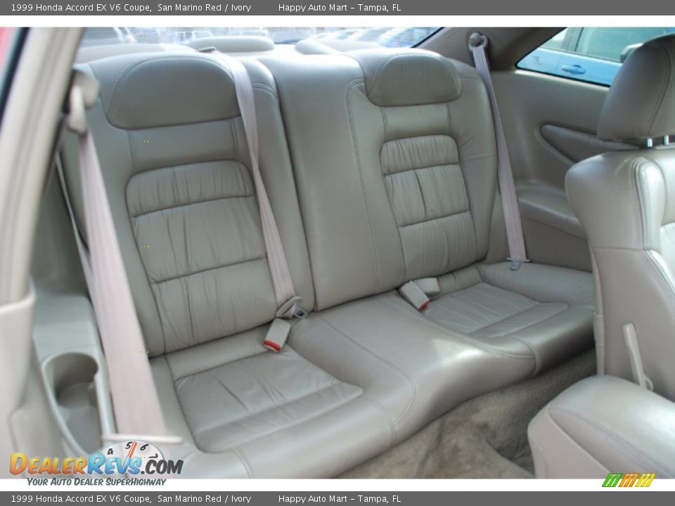 Rear Seat of 1999 Honda Accord EX V6 Coupe Photo #22
