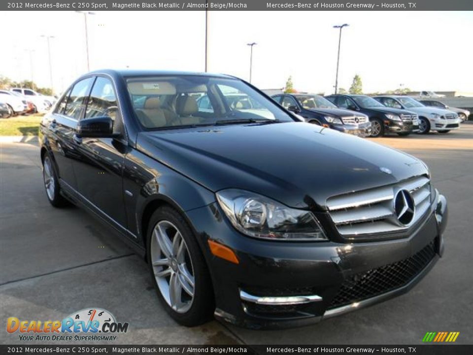 2012 Mercedes-Benz C 250 Sport Magnetite Black Metallic / Almond Beige/Mocha Photo #3