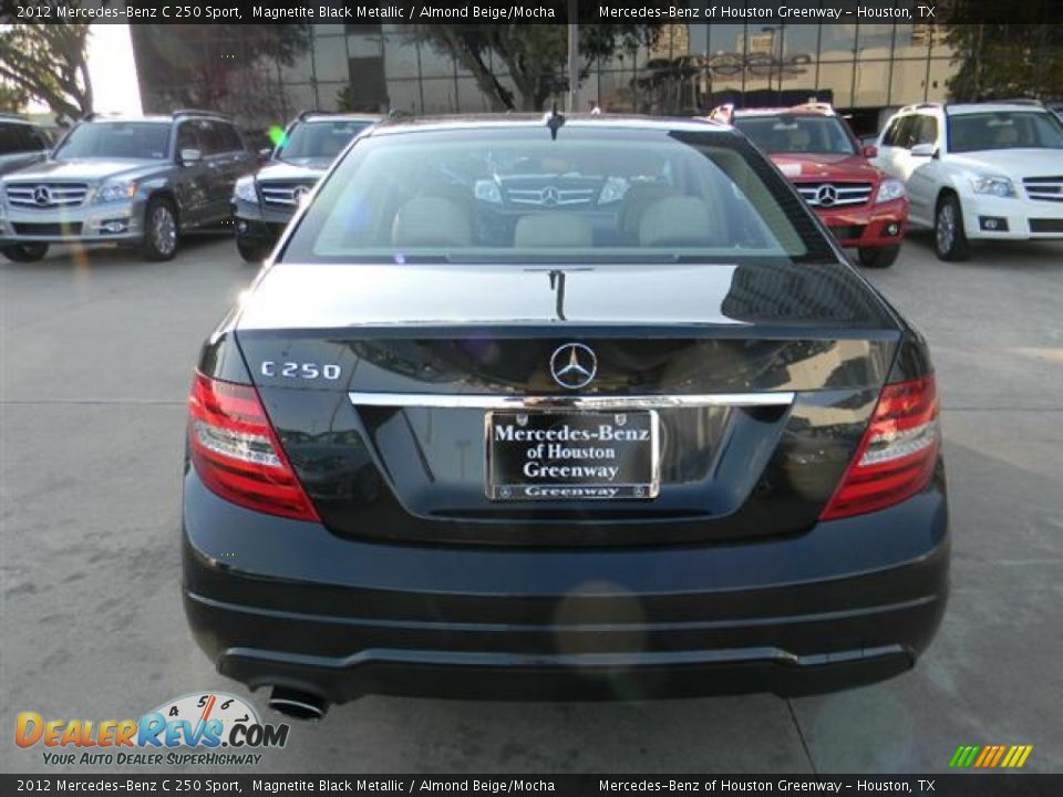 2012 Mercedes-Benz C 250 Sport Magnetite Black Metallic / Almond Beige/Mocha Photo #6