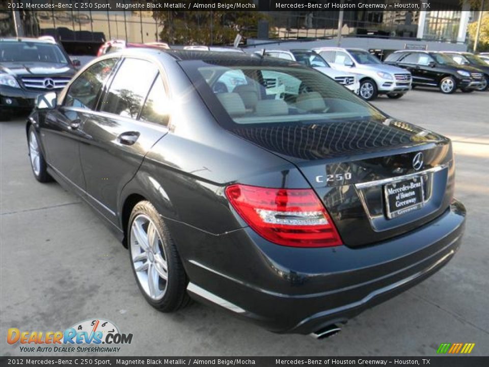 2012 Mercedes-Benz C 250 Sport Magnetite Black Metallic / Almond Beige/Mocha Photo #7