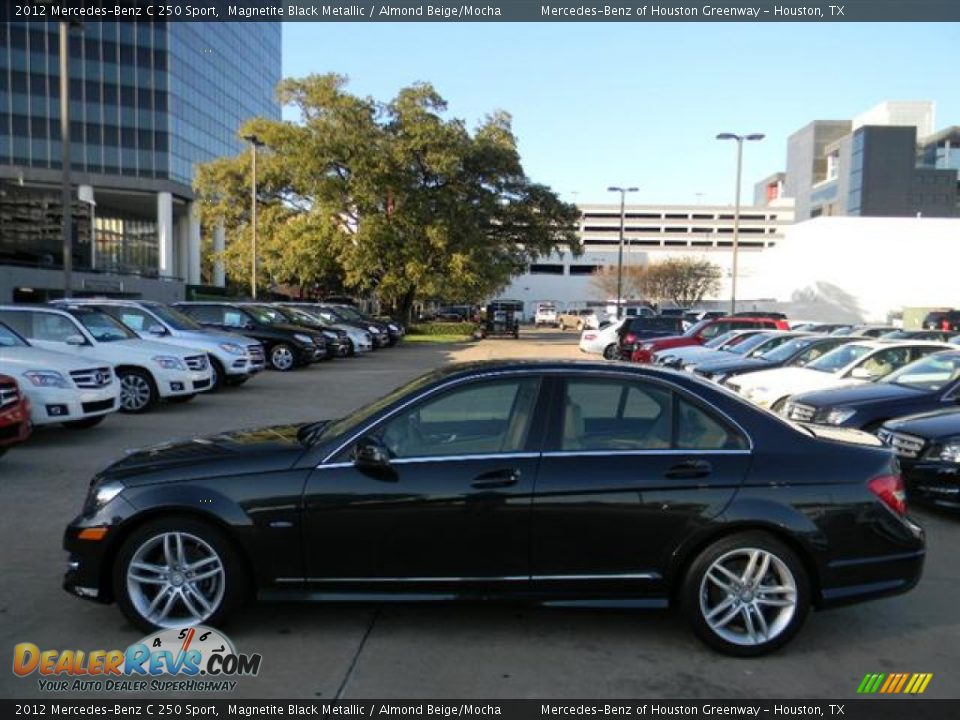 2012 Mercedes-Benz C 250 Sport Magnetite Black Metallic / Almond Beige/Mocha Photo #8