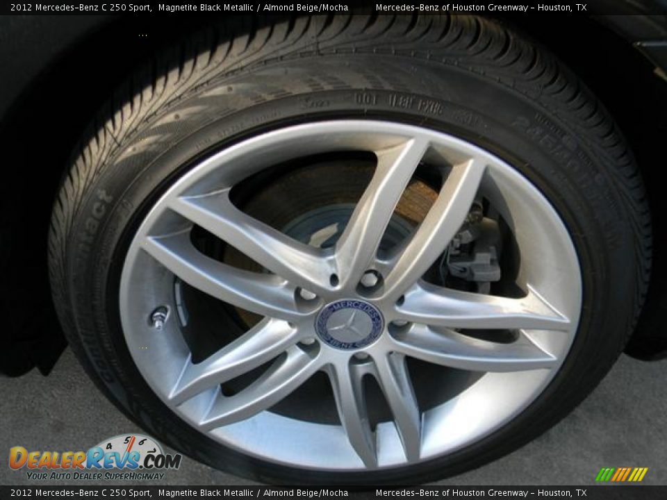 2012 Mercedes-Benz C 250 Sport Magnetite Black Metallic / Almond Beige/Mocha Photo #9