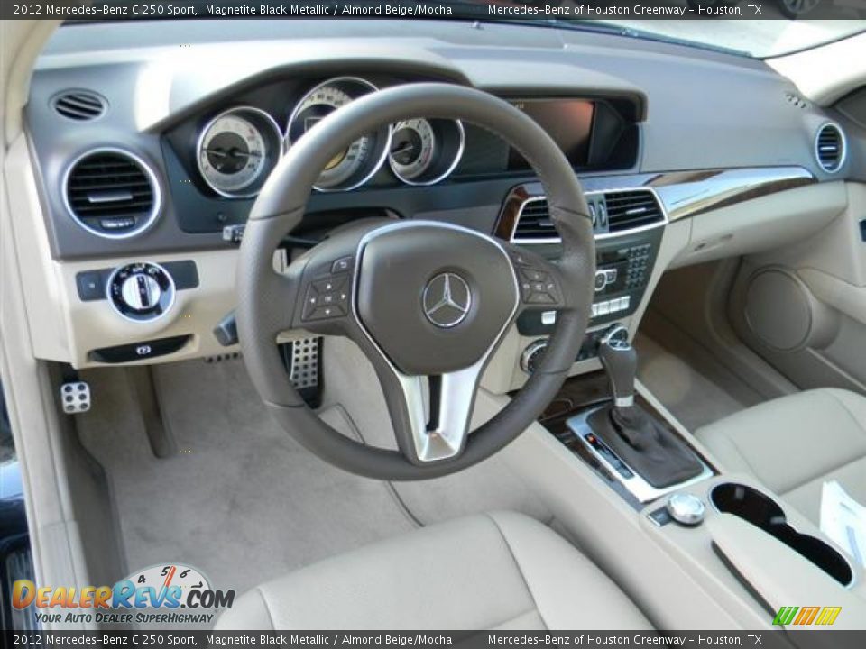 Almond Beige/Mocha Interior - 2012 Mercedes-Benz C 250 Sport Photo #12