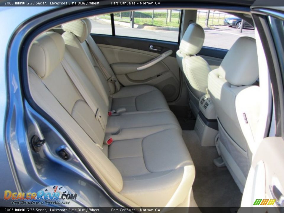 2005 Infiniti G 35 Sedan Lakeshore Slate Blue / Wheat Photo #10