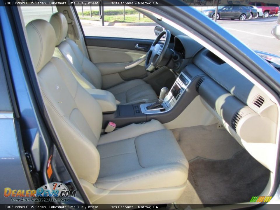 2005 Infiniti G 35 Sedan Lakeshore Slate Blue / Wheat Photo #11