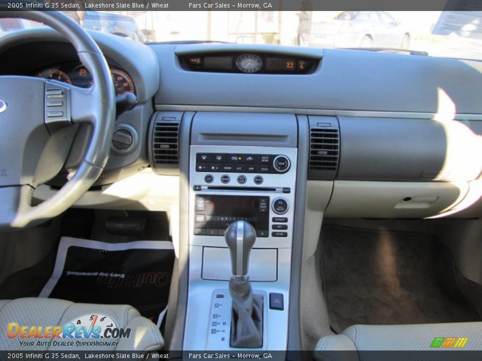 2005 Infiniti G 35 Sedan Lakeshore Slate Blue / Wheat Photo #12