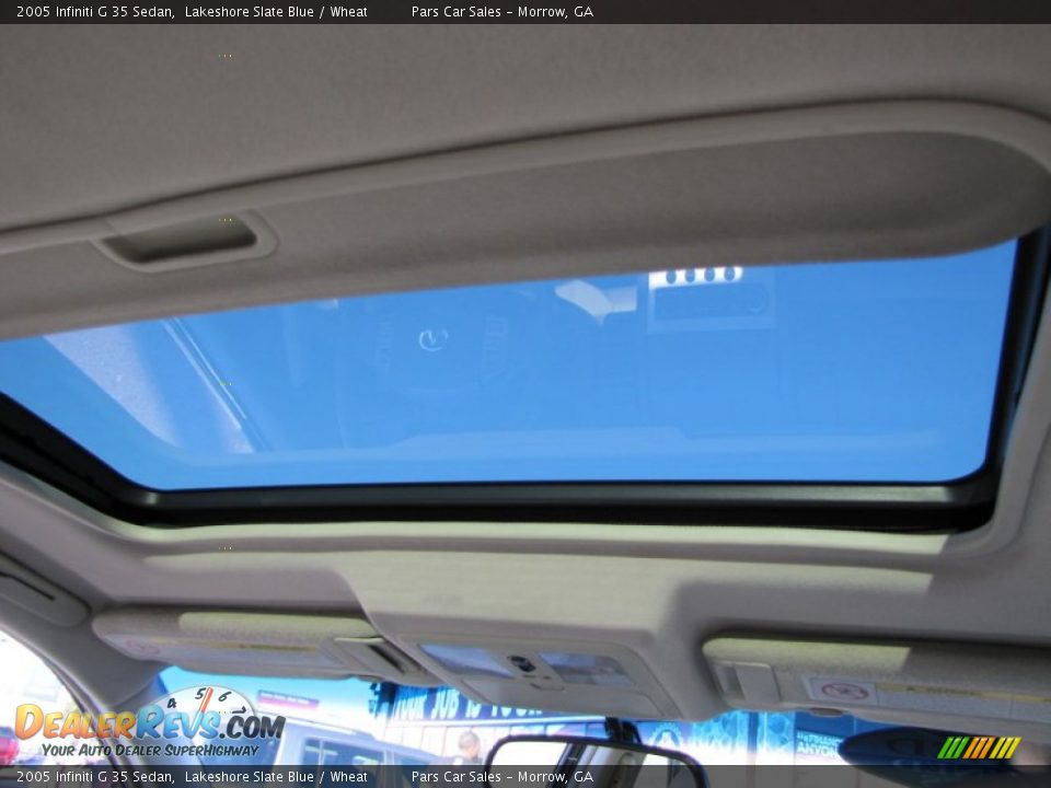 2005 Infiniti G 35 Sedan Lakeshore Slate Blue / Wheat Photo #14