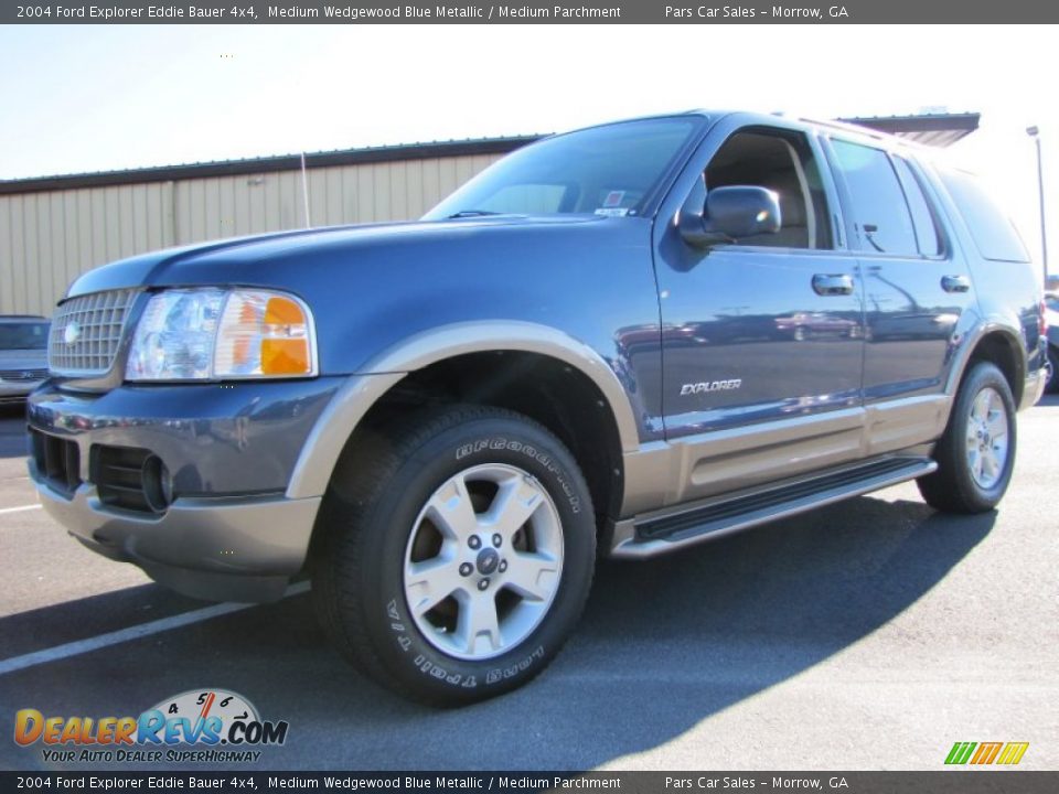 2004 Ford Explorer Eddie Bauer 4x4 Medium Wedgewood Blue Metallic / Medium Parchment Photo #1
