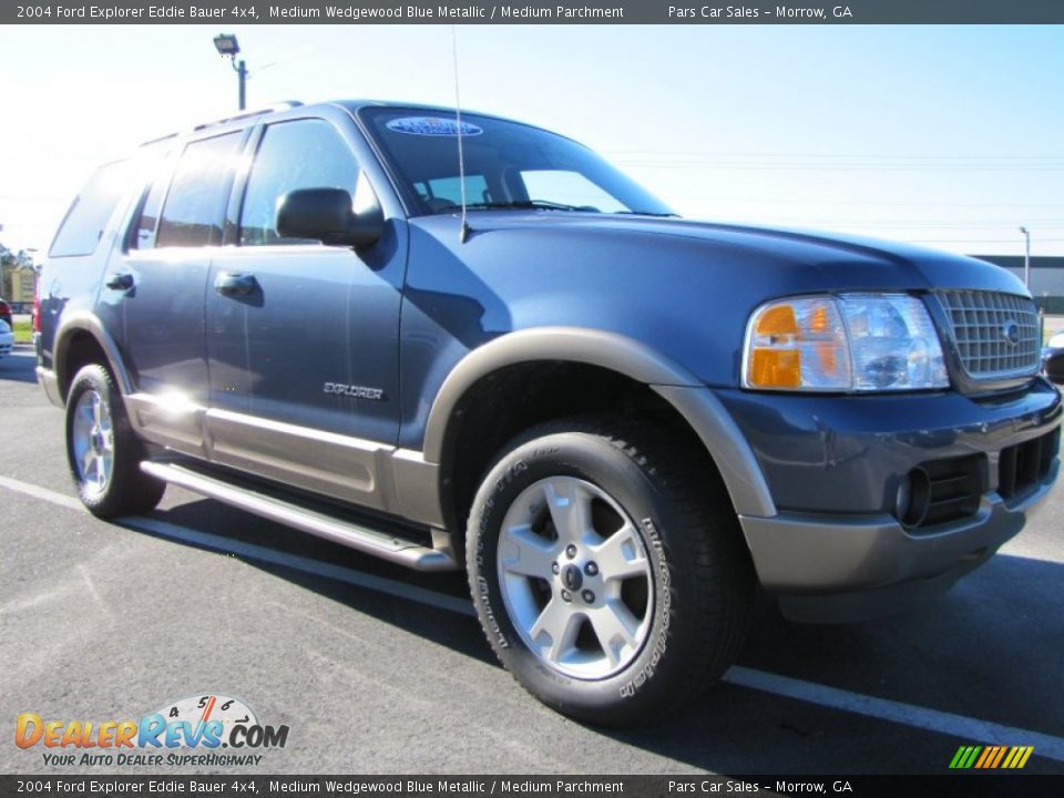 2004 Ford Explorer Eddie Bauer 4x4 Medium Wedgewood Blue Metallic / Medium Parchment Photo #4