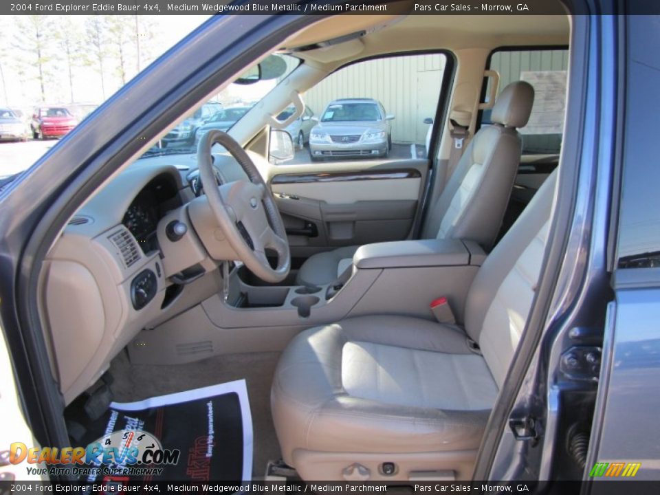 2004 Ford Explorer Eddie Bauer 4x4 Medium Wedgewood Blue Metallic / Medium Parchment Photo #6