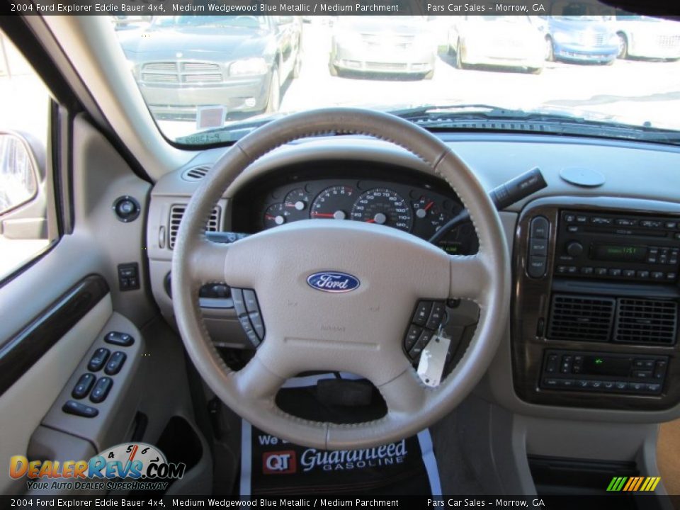2004 Ford Explorer Eddie Bauer 4x4 Medium Wedgewood Blue Metallic / Medium Parchment Photo #14