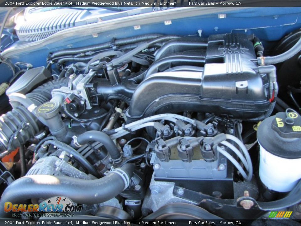 2004 Ford Explorer Eddie Bauer 4x4 Medium Wedgewood Blue Metallic / Medium Parchment Photo #15