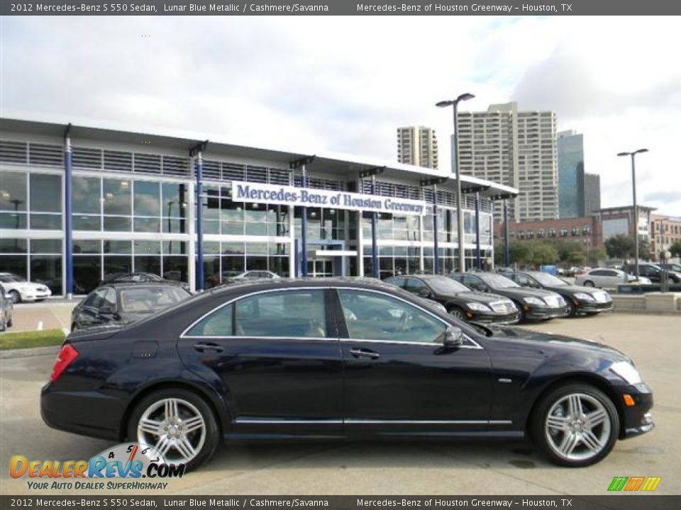 2012 Mercedes-Benz S 550 Sedan Lunar Blue Metallic / Cashmere/Savanna Photo #4
