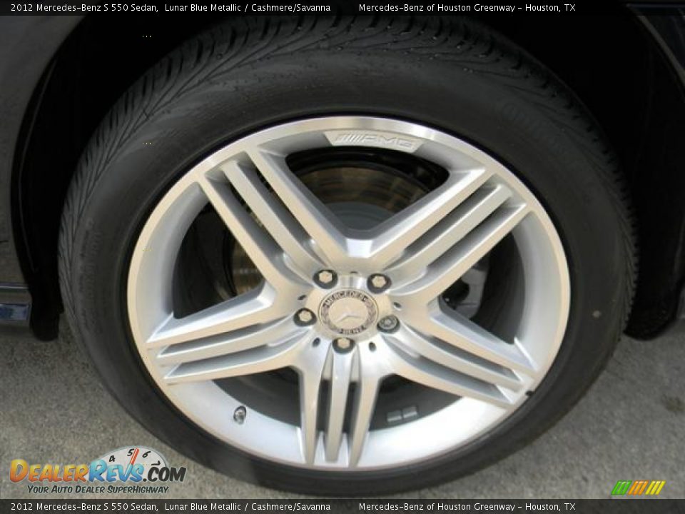 2012 Mercedes-Benz S 550 Sedan Lunar Blue Metallic / Cashmere/Savanna Photo #9