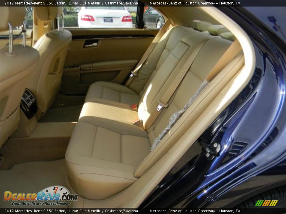 2012 Mercedes-Benz S 550 Sedan Lunar Blue Metallic / Cashmere/Savanna Photo #10