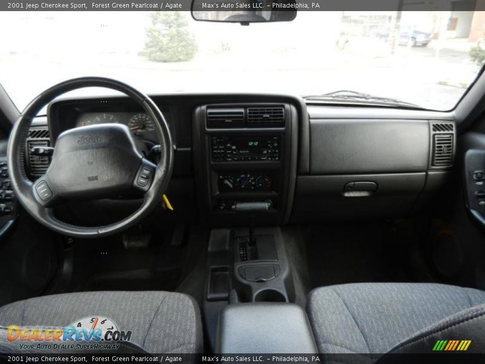 2001 Jeep Cherokee Sport Forest Green Pearlcoat / Agate Photo #5